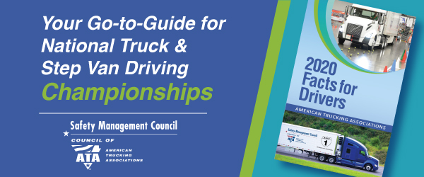 A blue and green cover of the guide to truck driving relationships.